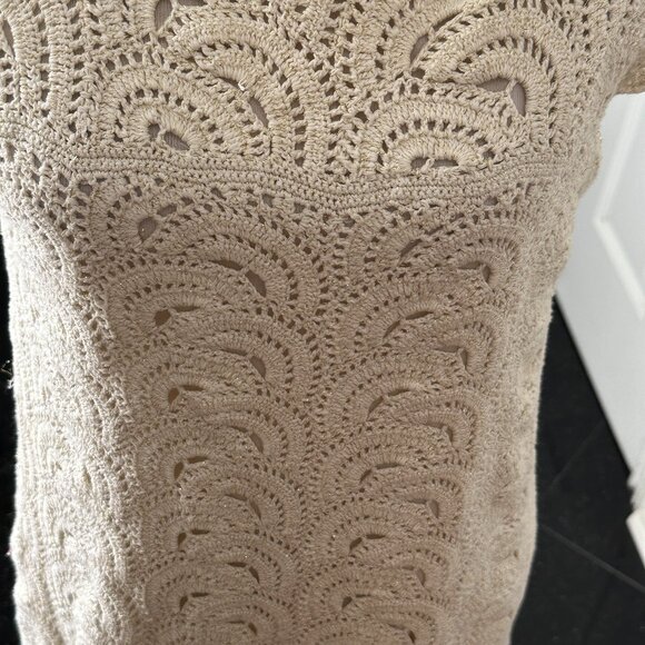 INC INTERNATIONAL CONCEPTS Women’s Ivory/Gold Embroidered Sheath Dress Sz L - Picture 5 of 15